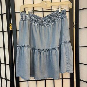 Bar III Blue Bubble Knee-Length Skirt